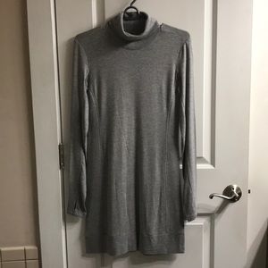 Gray Turtleneck Dress